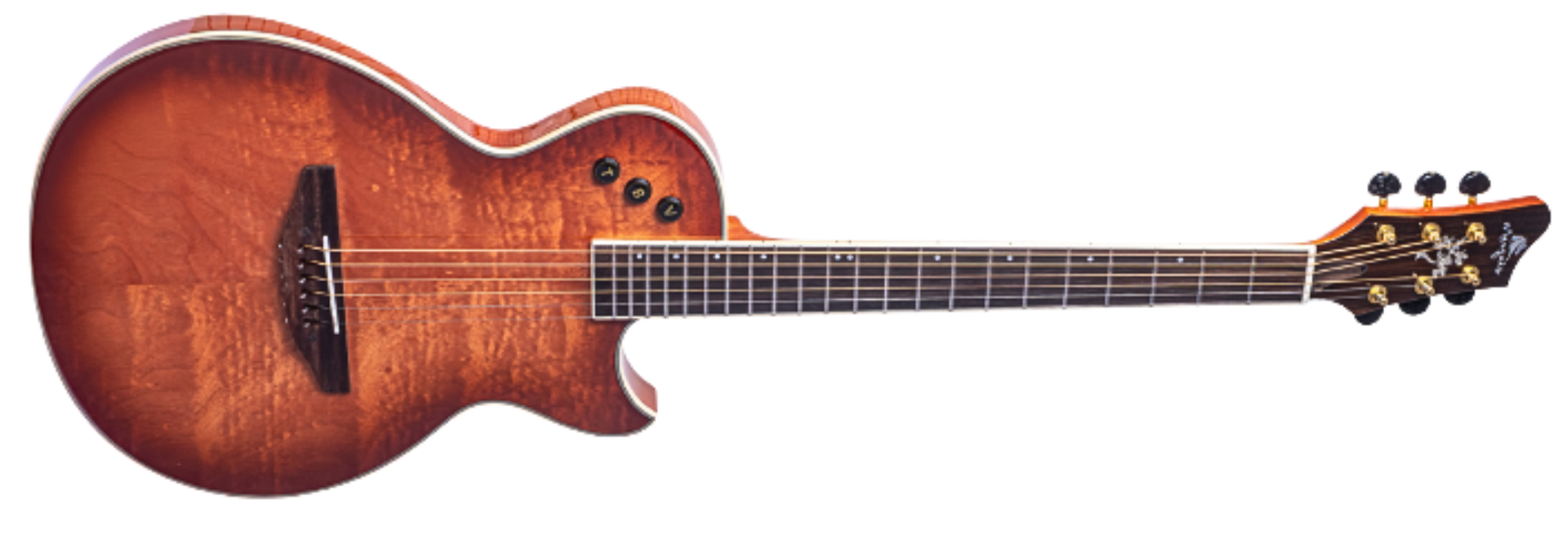 Violão Eletroacústico Marquês VA-09MGTEQ Mahogany Tigrado Brilho