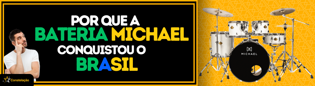 Bateria Michael acústica e eletrônica: qual escolher e por que a marca conquistou o Brasil
