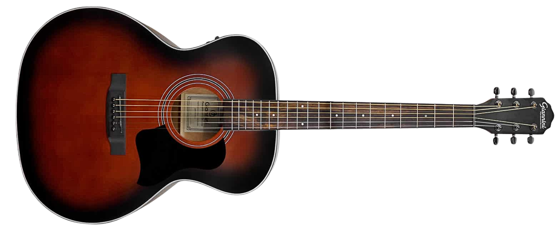 Violão Aço Eletroacústico Giannini Performance Deluxe GAF DLX EQ SBS Sunburst Satin