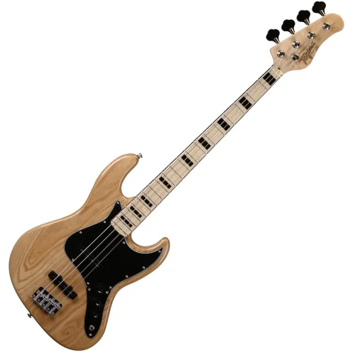 Contrabaixo Tagima TJB-4S Natural Swamp Ash passivo com escala clara para músicos intermediários