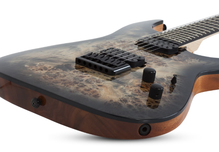 Ponte Schecter Custom Hardtail com string-through