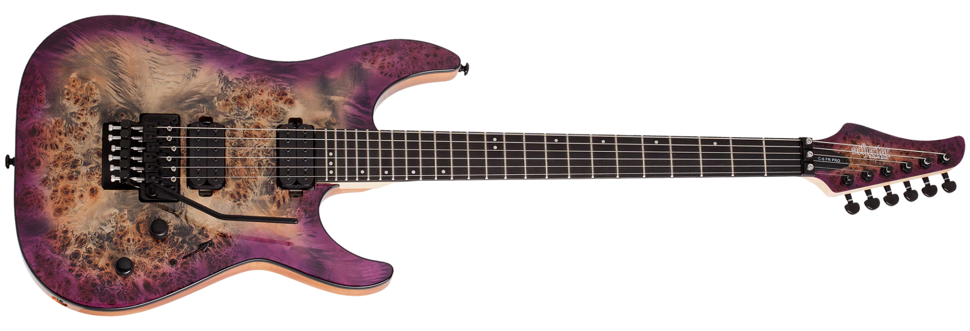 Guitarra Schecter C-6 Pro FR 6 Cordas ARB Aurora Burst com Diamond Decimator e Floyd Rose Special