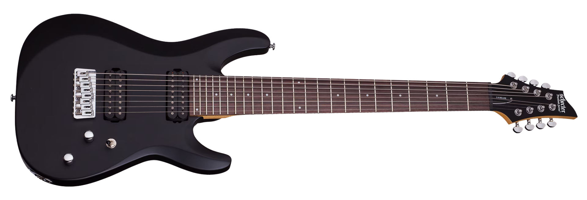 Guitarra Schecter C-8 Deluxe SBK Satin Black 8 Cordas