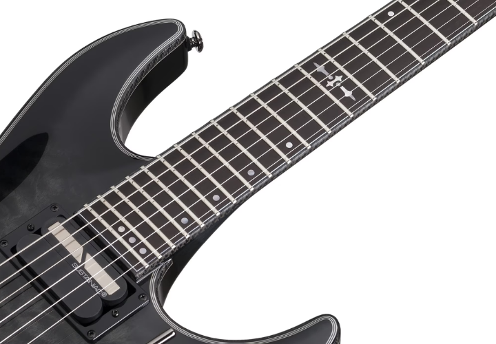 Acabamento TBB Trans Black Burst com top quilted maple