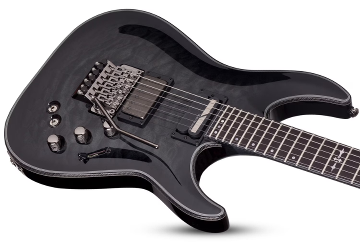 Acabamento TBB Trans Black Burst com top quilted maple