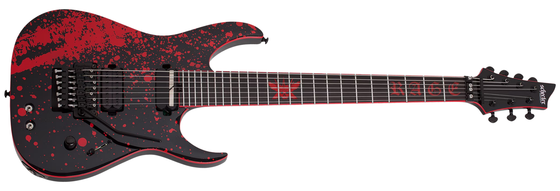 Guitarra Schecter Sullivan King Banshee-7 FR-S OB Obsidian Blood