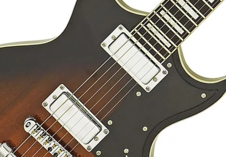 Corpo chambered em mogno Brown Sunburst