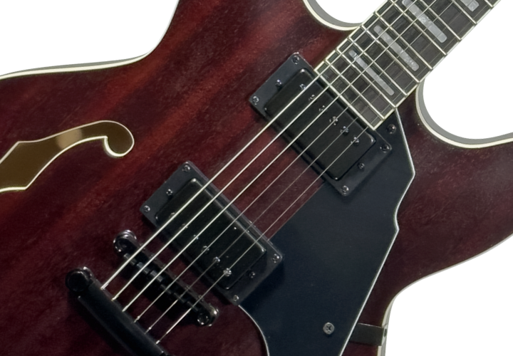 Corpo semiacústico em CraftWood Red Matte