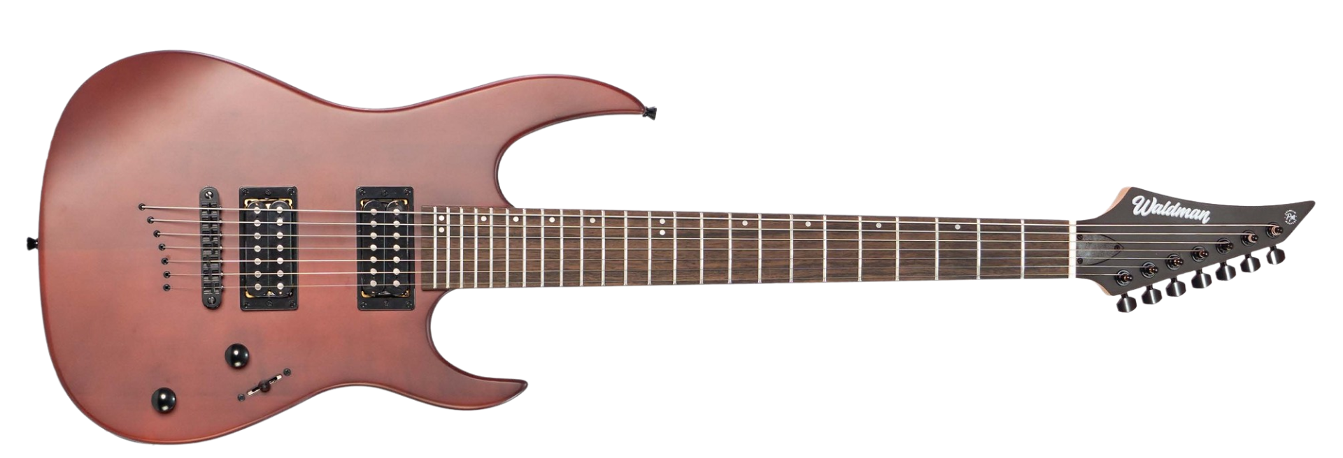 Guitarra Waldman WST187 WS de 7 Cordas em Walnut Satin