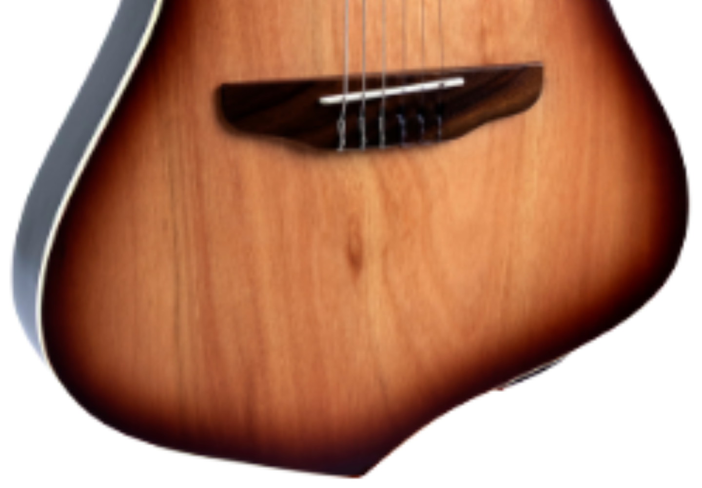 Tarraxas douradas que contrastam com o headstock preto