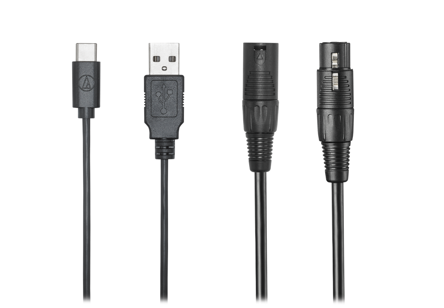 ATR2100x-USB em um setup de podcasting, montado no tripé de mesa