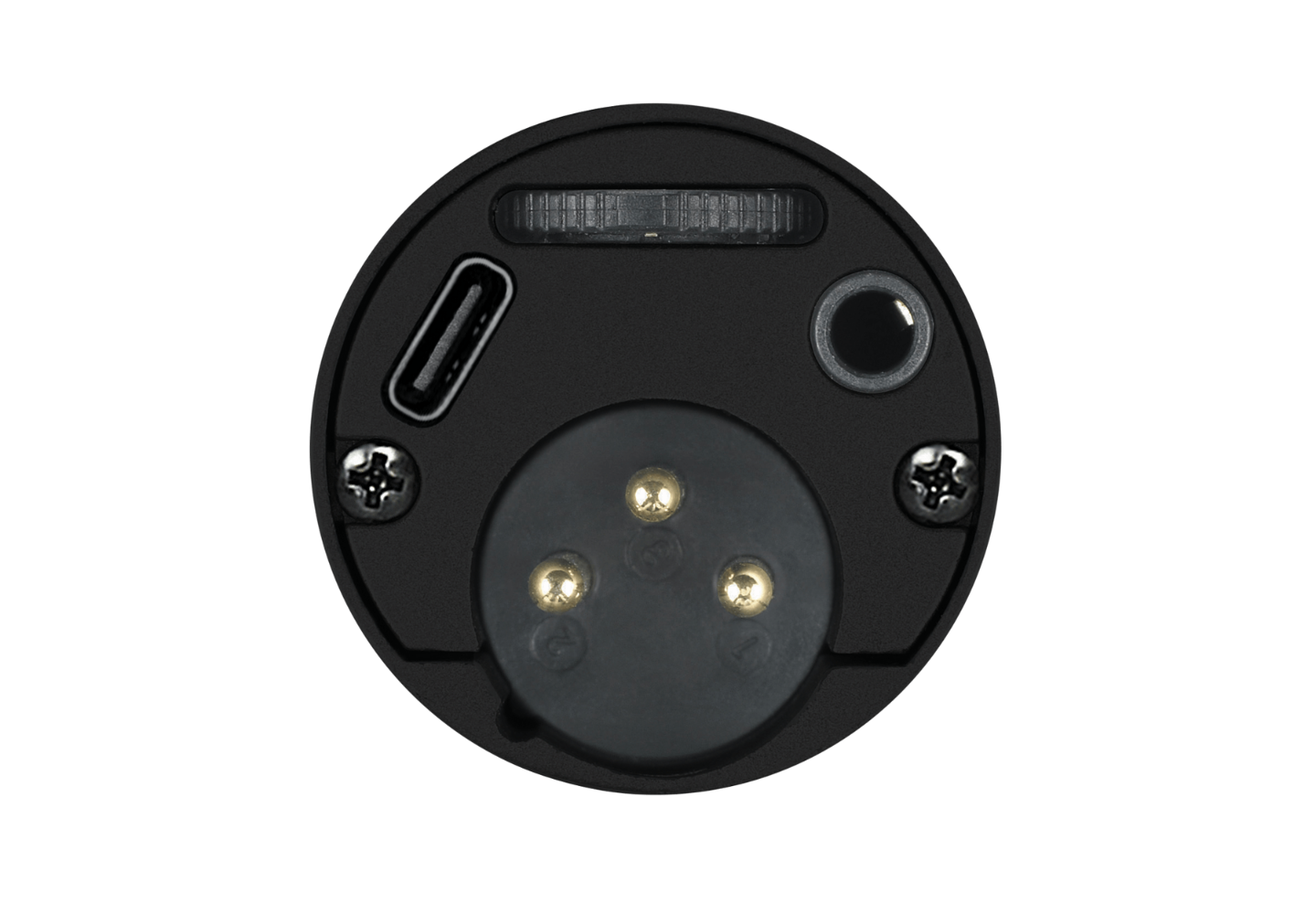 Todos os acessórios inclusos: tripé, cachimbo e os dois cabos (USB e XLR)
