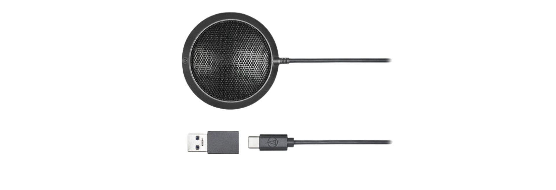 ATR4697-USB em uma mesa de reunião com um laptop