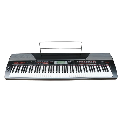 Piano Digital Acordes AC-3000 portátil com 88 teclas sensíveis polifonia 128 e 600 vozes USB MIDI
