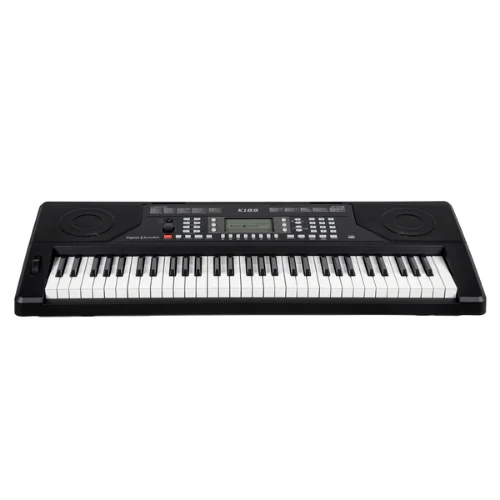 Teclado digital para iniciantes com 61 teclas sensíveis ao toque ideal para aprender música do zero