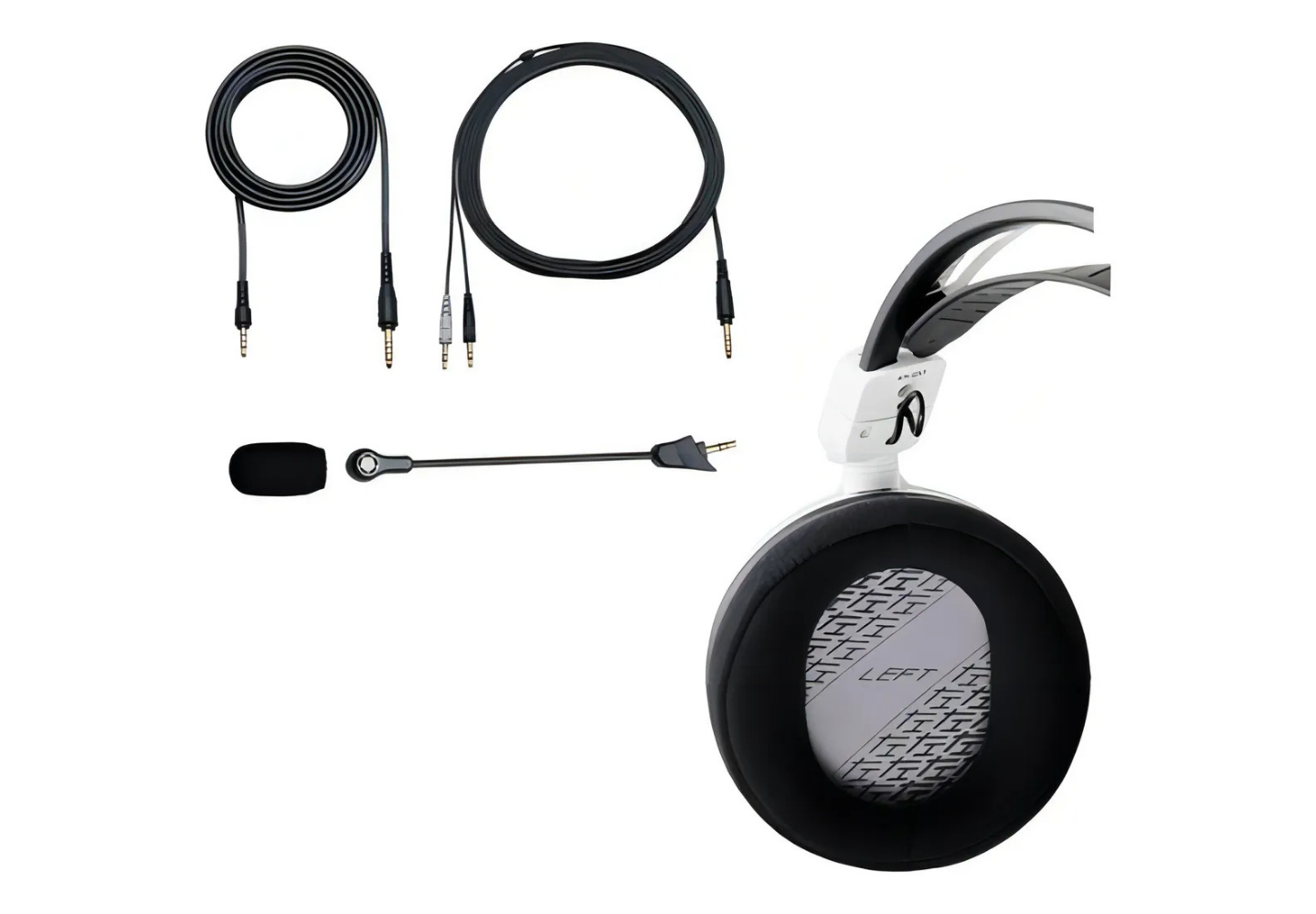 Headset gamer ATH-GDL3WH com seu design open-back branco