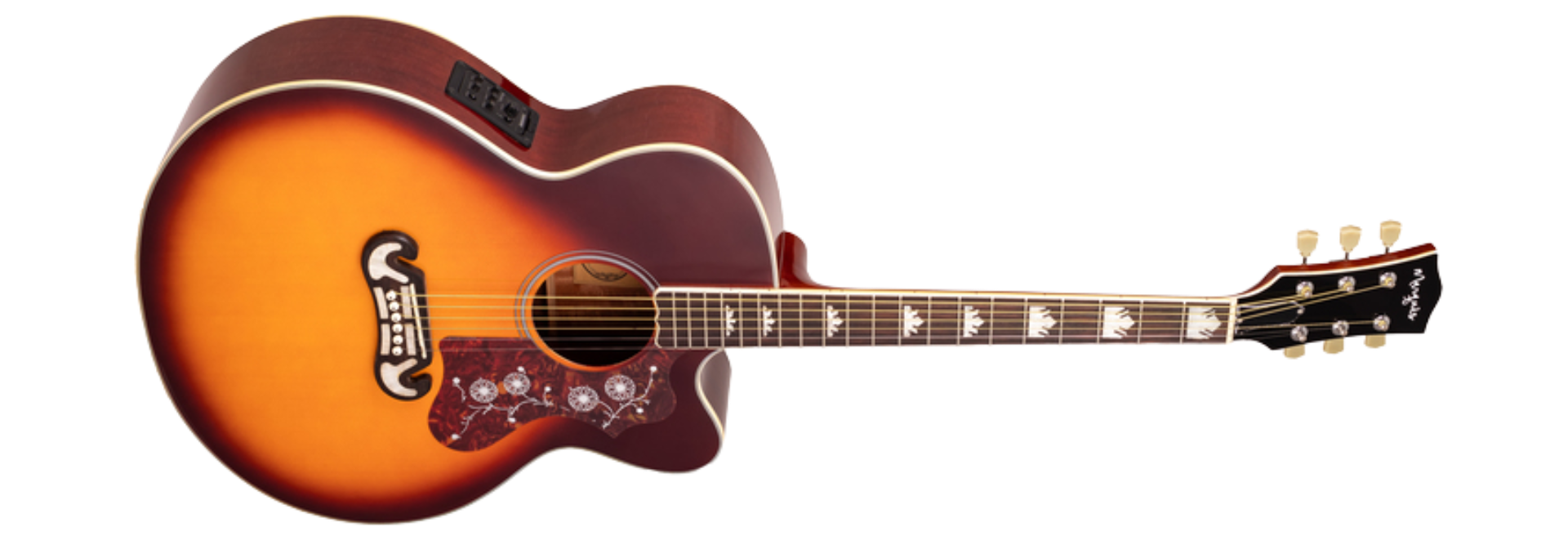 Violão Eletroacústico Marquês VA-209VSEQ Redburst Brilho