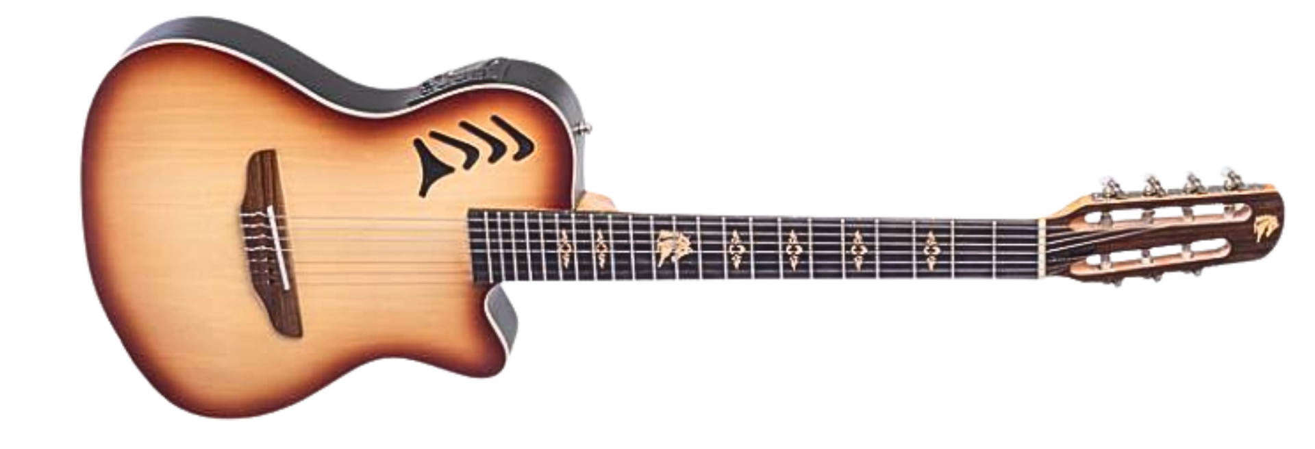 Violão Eletroacústico Marquês 7-VN-23NBEQ 7 Cordas Natural Sombra