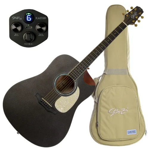 Violão Seizi Akira Kaizen Space Grey Marcelo Carvalho eletroacústico mahogany captação recarregável