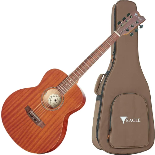 Violão folk eletroacústico Eagle EBJ-85 STNT aço captação para palco custo-benefício intermediário
