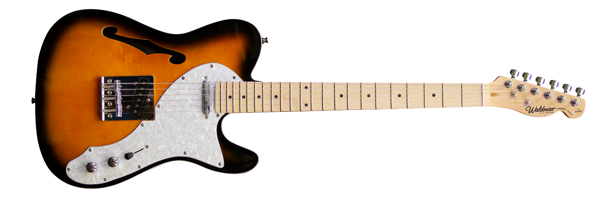 Waldman GTE-300 2TS Two-Tone Sunburst
