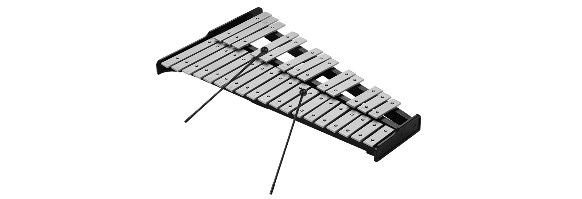 Xilofone Glockenspiel de 32 Notas com Estojo e Baquetas