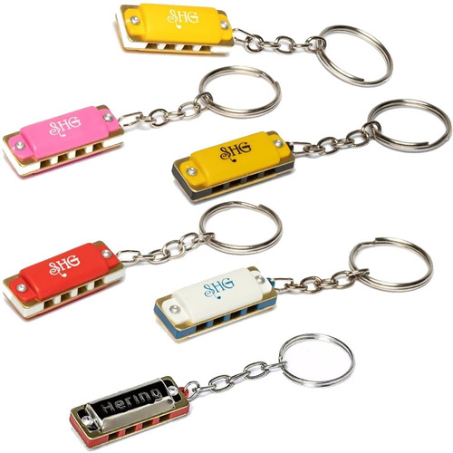 Chaveiro Mini Gaita Hering Diatônica 8 Vozes A Lá 88cc