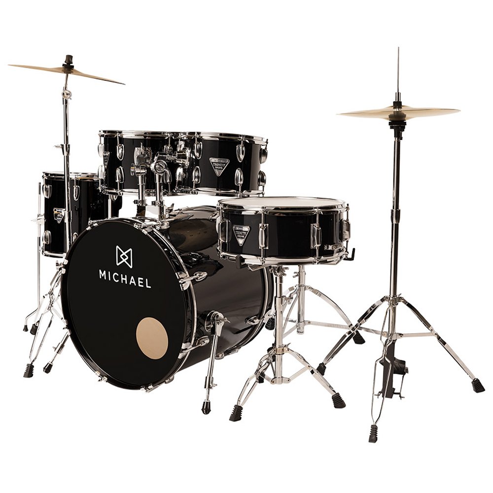 Bateria Acústica Michael Trinity Bumbo 20 Dmt220 Bk Preto