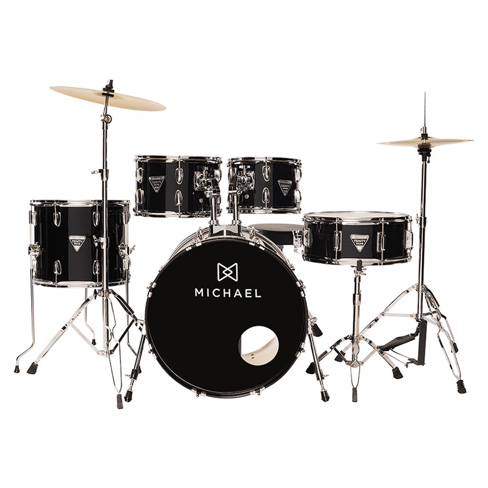 Bateria Acústica Michael Trinity Bumbo 20 Dmt220 Bk Preto