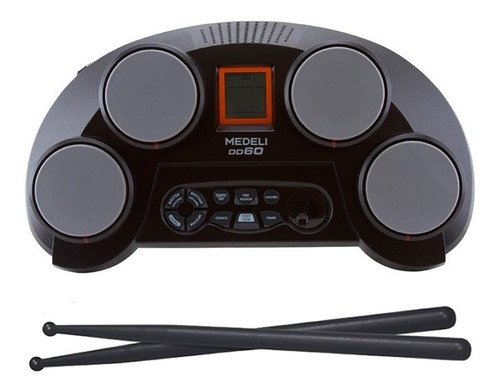 Bateria Eletrônica 4 Pad Multi Funções Dd60 Medeli Oferta