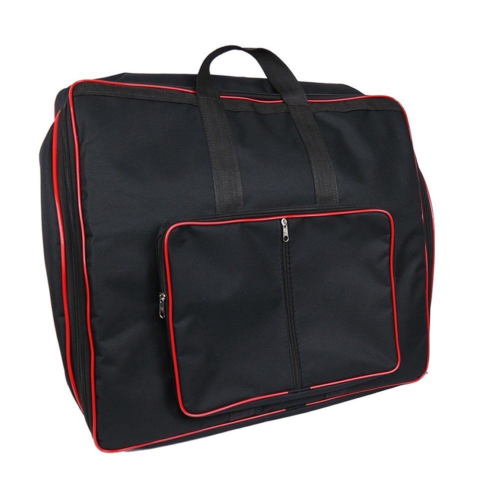 Capa Para Acordeon 120 Baixos Master Luxo Nylon 900 Vermelho