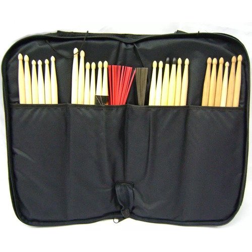 Capa Para Baquetas, Vassourinhas + Par Baquetas Envio Imedia