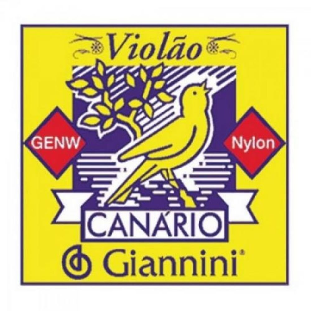 Encordoamento Para Violão Genw Canário Nylon Médio Giannini
