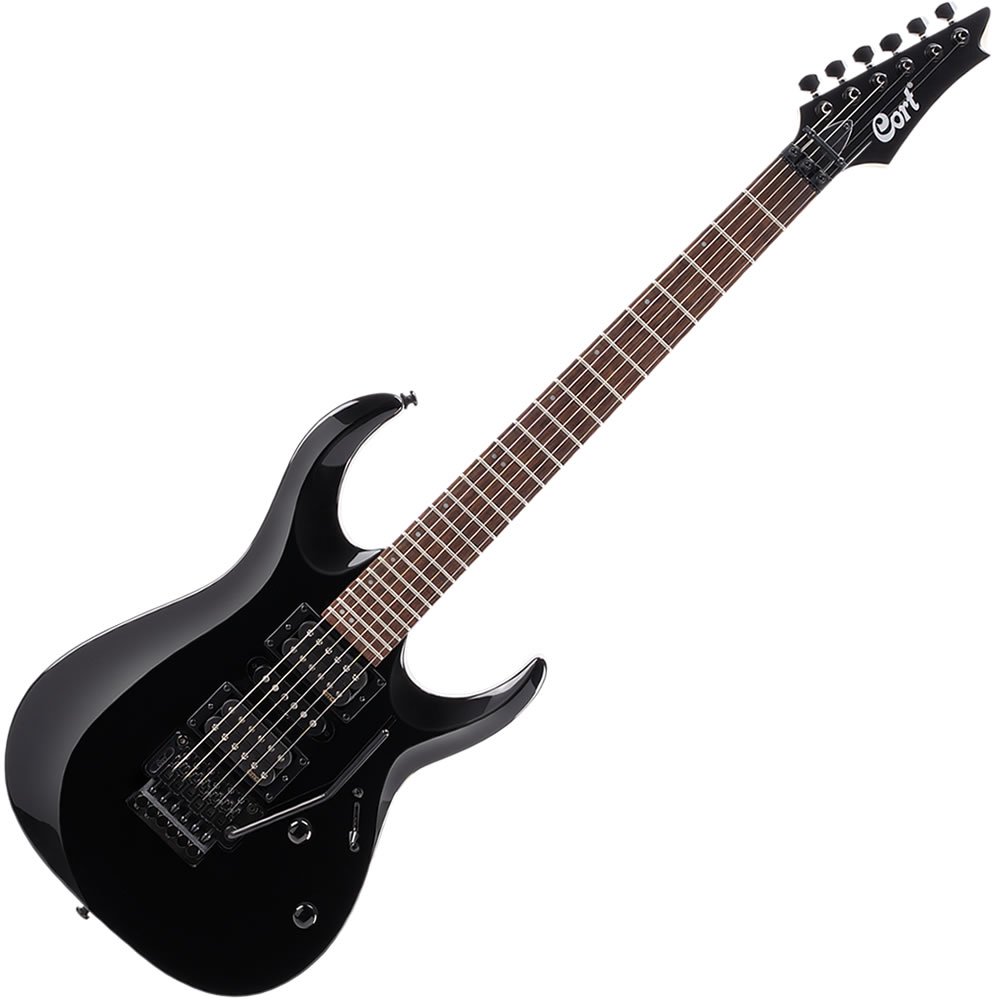 Guitarra Cort X 250 Bk Solida Ponte Tremolo Captação Hsh Emg