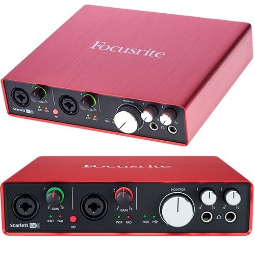 Interface De Áudio Scarlett Usb 6i6 Focusrite 2ª Geração