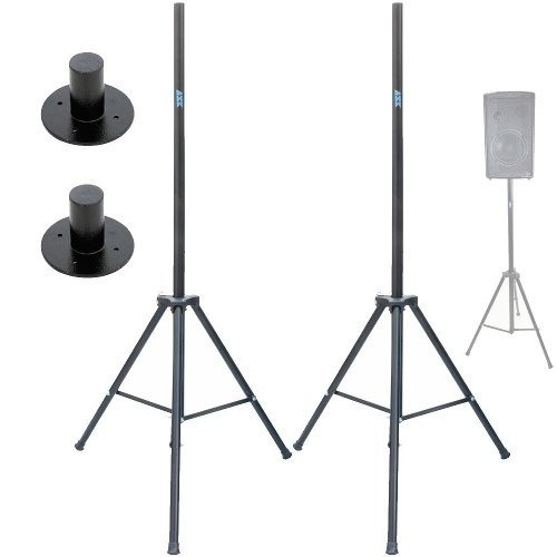Kit 2 Tripés Para Caixa Passiva Ativa Com Chapéu Ask Cxm