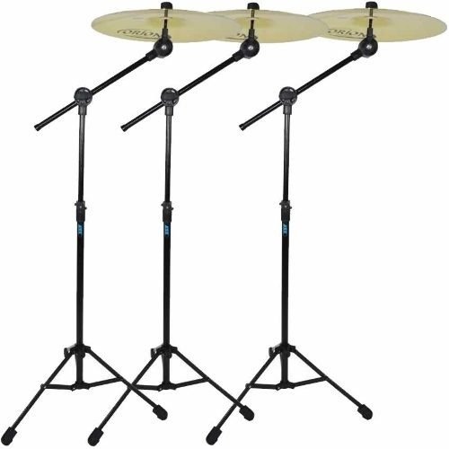 Kit 4 Estantes Girafa De Prato Bateria C/ Feltro B12g Ask