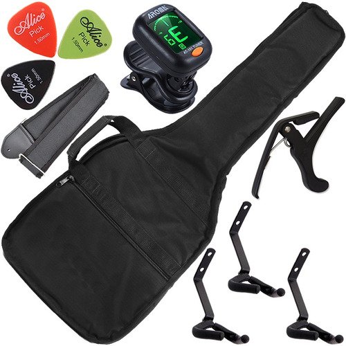 Kit Capa Para Guitarra Tagima Strinberg Fender C/ Acessórios