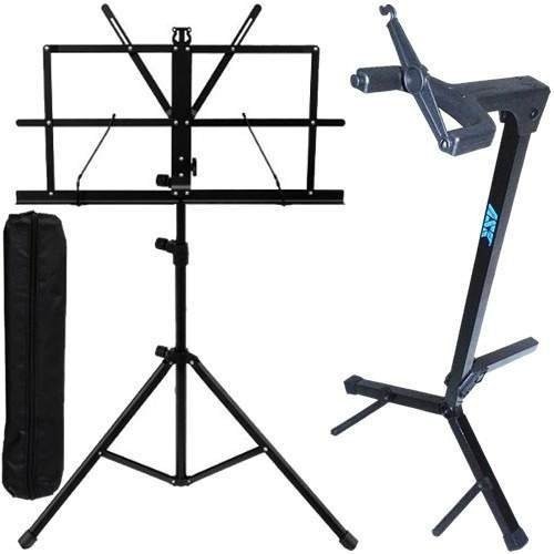 Kit Estante Partitura + Suporte G3s Ask P/ Violão, Guitarra
