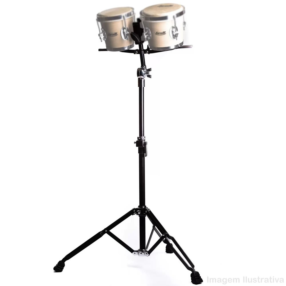 Pedestal Para Bongô Com Barra De Apoio Tpb02 Torelli