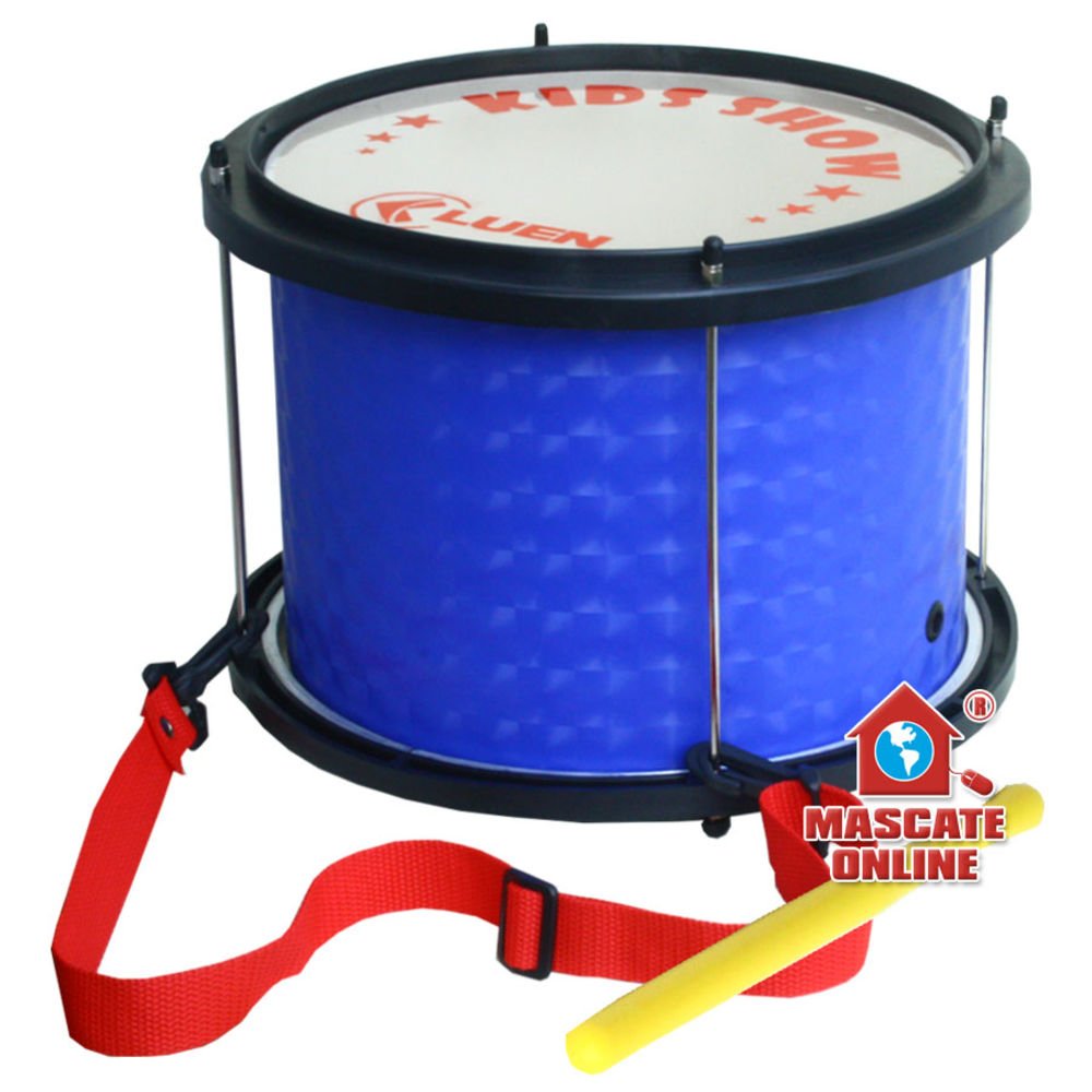 Surdo Infantil Pvc Azul Luen Kids Instrumento Musical Percussão Samba 29473az