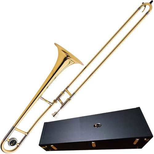 Trombone De Vara Eagle Laqueado Tv600 Sib C/ Estojo Original