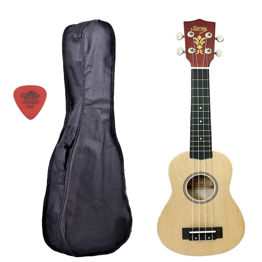 Ukulele Seven Soprano Suk-07 NT Natural C/ Capa
