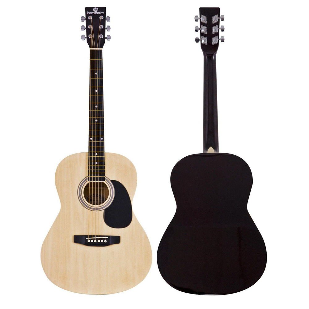 Violão Acústico Aço Gs-11 Natural Tarraxas Cromadas - Harmonics