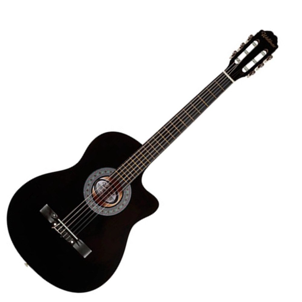 Violão Acústico Waldman Cut Class One CLC-1 BK 6 Cordas Nylon Preto