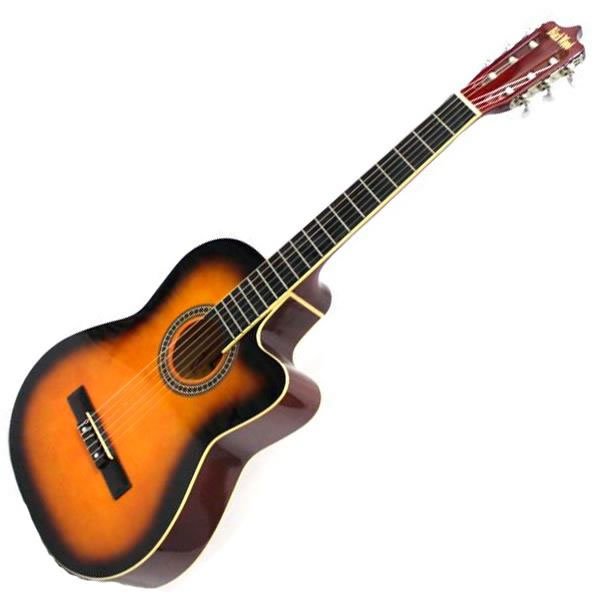 Violão Austin Acústico Clássico Nylon Cutway Mag6sb Sunburst