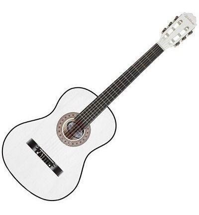 Violão Clássico Queen`s 6 Cordas Nylon Branco Vtr355