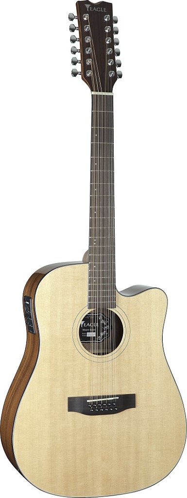 Violão Eagle Folk Elétrico 12 Cordas Aço Emd470 Ce12 Nt