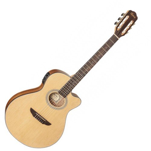 Violão Hofma HMN298 Mini Jumbo Flat Cutway cpt Ativo - stnt