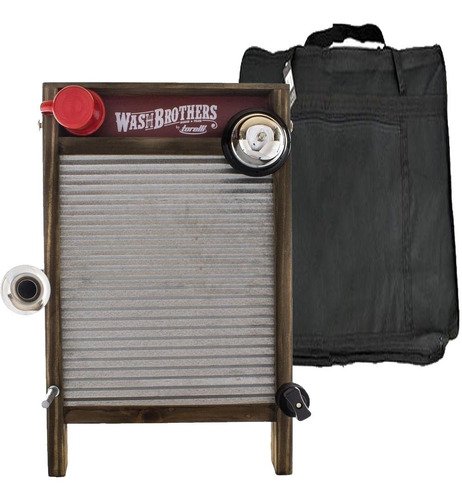 Washboard Torelli Em Aço Inox Torelli Twb-37 Médio + Capa